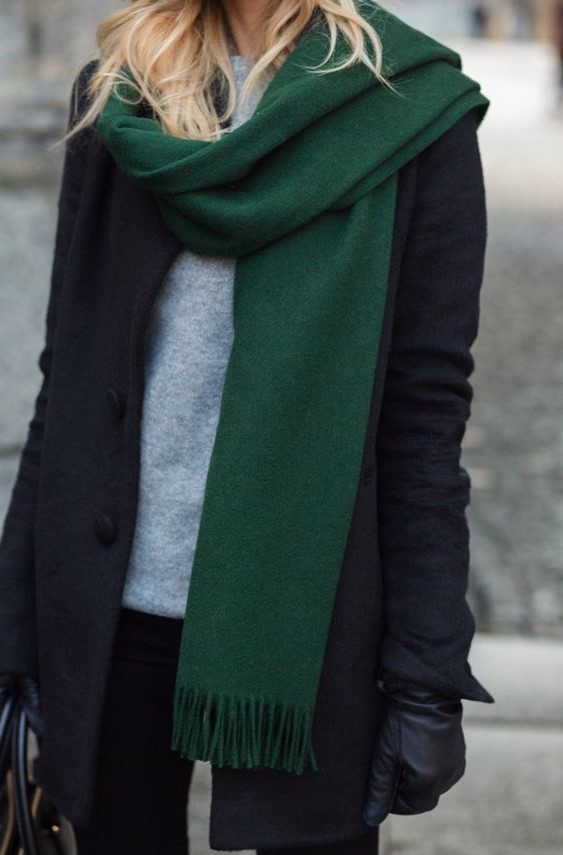 Long scarf | 12 Super Stylish Ways to  Wear a Scarf | Her Beauty
