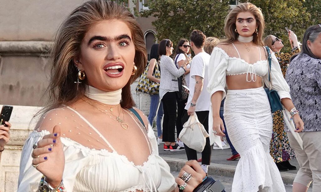 Sophia Hadjipanteli Leads the Way in Rocking the Unibrow Look!