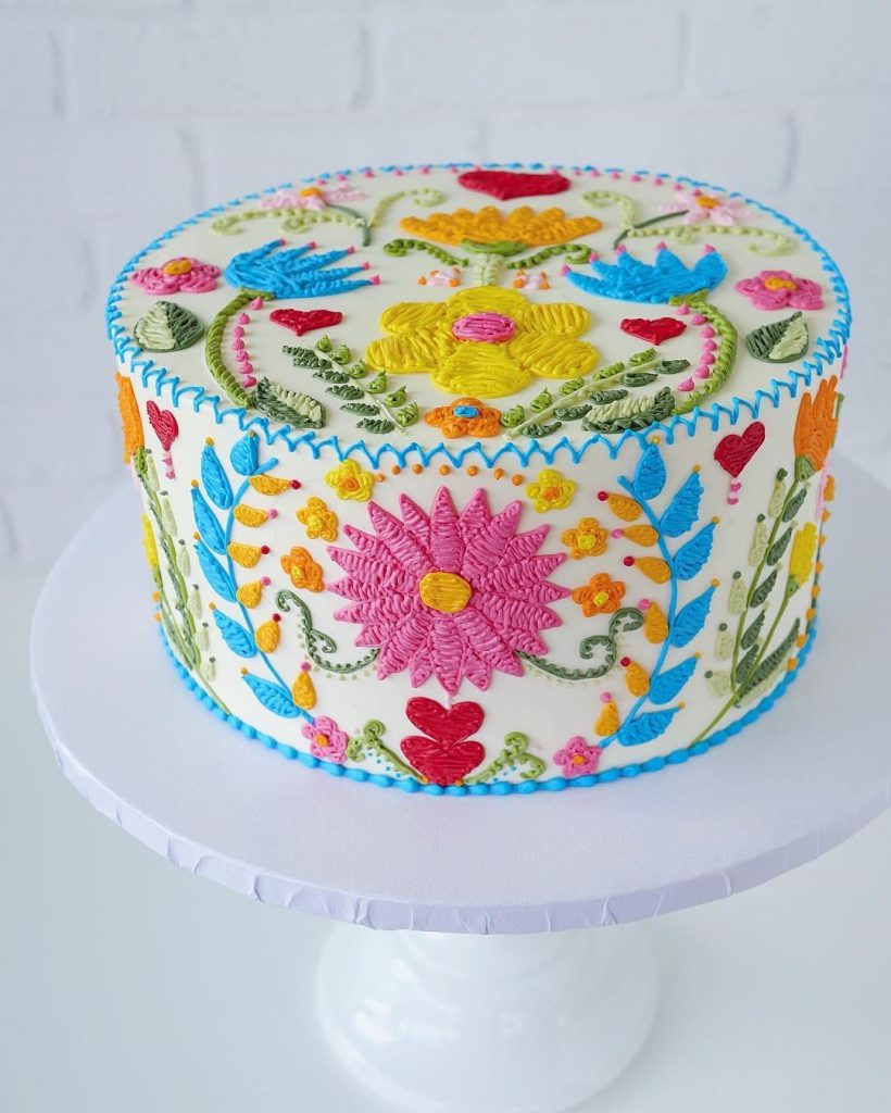 Embroidery Cakes by Leslie Vigil Will Bring You joy #6 | HerBeauty
