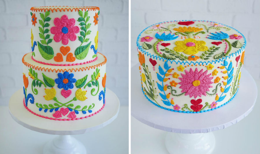 Embroidery Cakes by Leslie Vigil Will Bring You joy
