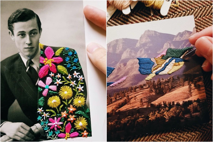 Embroidery That Gives A Second Life To Vintage Photos