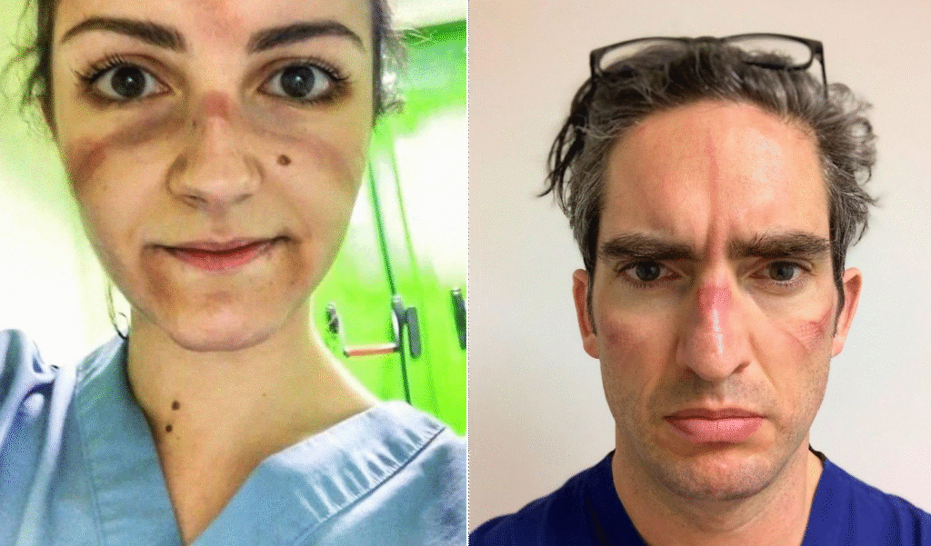 Shocking Photos of Exhausted COVID-19 Doctors