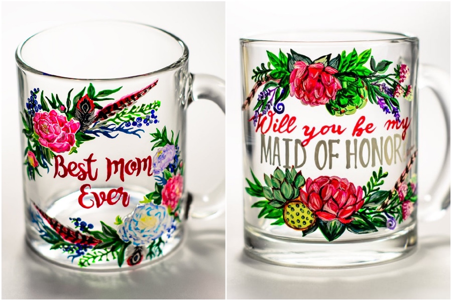 Perfect gift | Hand-Painted Glass Cups And Teapots That Will Make Your Day | Her Beauty