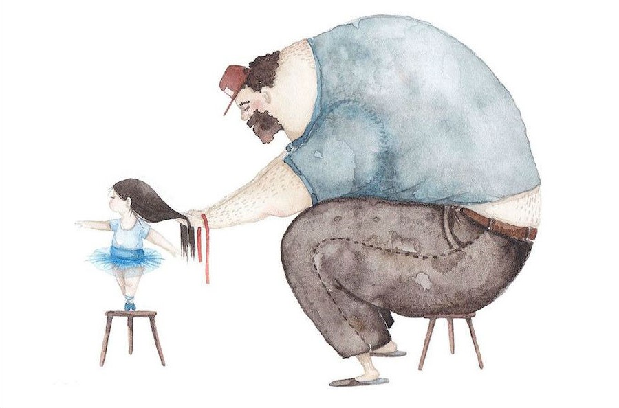 Heartwarming Father-Daughter Illustrations By Soosh