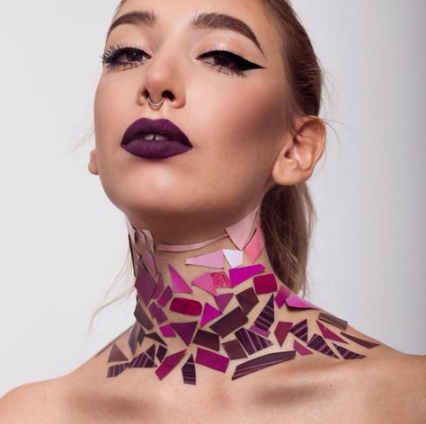 Human Mosiac #2 | 11 Creepy and Cool Halloween Makeup Ideas to Try This Year | HerBeauty