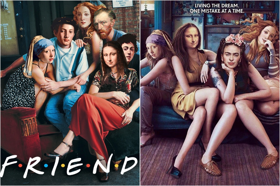 Mona Lisa in FRIENDS and GIRLS | Mona Lisa Reimagined In The Modern World Excerpt | Her Beauty