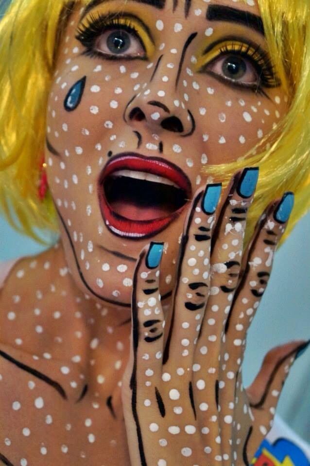 Pop art | 11 Creepy and Cool Halloween Makeup Ideas to Try This Year | HerBeauty
