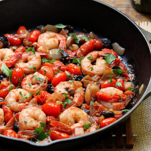 Shrimp Puttanesca | 12 Easy But Delicious Shrimp Recipes | Her Beauty