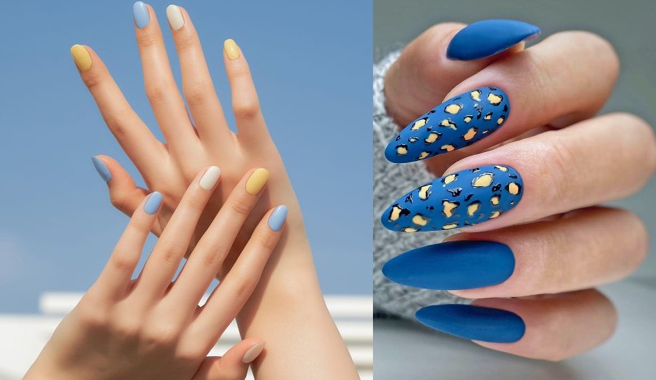 Blue and Yellow Nail Art To Inspire Your Next Manicure